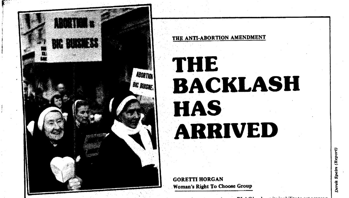 "The Backlash Has Arrived", from Gralton, No. 2, 1982.